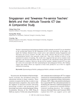 Singaporean and Taiwanese pre-service teachers’ beliefs and their attitude towards ICT use: A comparative study