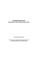 Sandpit dilemmas: challenges of researching young children