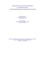 Overcoming culturally dislocated curricula in a transitional society: An autoethnographic journey towards pragmatic wisdom