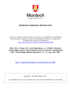 Domain knowledge query conversation bots in instant messaging (IM)