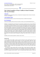 The critical geopolitics of water conflicts in school textbooks: The case of Germany