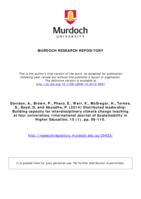 Distributed leadership: Building capacity for interdisciplinary climate change teaching at four universities