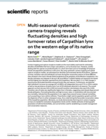 Multi-seasonal systematic camera-trapping reveals fluctuating densities and high turnover rates of Carpathian lynx on the western edge of its native range