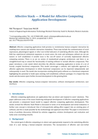 Affective Stack — A Model for Affective Computing Application Development