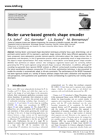 Bezier curve-based generic shape encoder