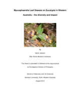 Mycosphaerella leaf disease on eucalypts in Western Australia - The diversity and impact