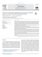 Prevalence of self-reported suboptimal sleep in Australia and receipt of sleep care: Results from the 2017 National Social Survey