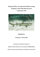 Testing the efficacy of unsupervised machine learning techniques to infer shark behaviour from accelerometry data