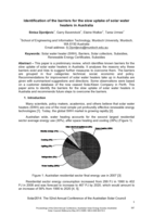 Identification of the barriers for the slow uptake of solar water heaters in Australia