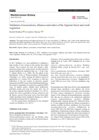 Validation of associations, alliances and orders of the Algerian forest and scrub vegetation