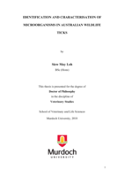 Identification and characterisation of microorganisms in Australian wildlife ticks