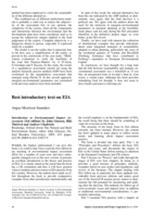 Best introductory text on EIA