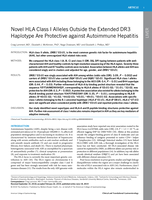 Novel HLA Class I Alleles Outside the Extended DR3 Haplotype Are Protective against Autoimmune Hepatitis