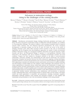 Advances in restoration ecology: rising to the challenges of the coming decades