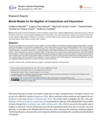 Mental models for the negation of conjunctions and disjunctions