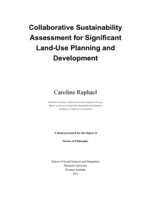 Collaborative sustainability assessment for significant land-use planning and development