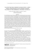 Valuing the wild, remote and beautiful: Using public participation GIS to inform tourism planning in the Kimberley, Western Australia