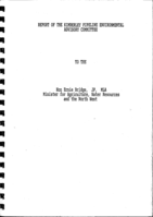 Report of the Kimberley Pipeline Environmental Advisory Committee to the Hon. Ernie Bridge, JP, MLA, Minister for Agriculture, Water Resources and the North West
