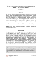 Governing without collaboration: State and civil society relations in Jamaica