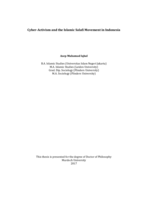 Cyber-activism and the Islamic Salafi movement in Indonesia