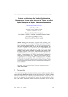 System architecture of a student relationship management system using Internet of Things to collect Digital Footprint of Higher Education Institutions