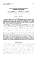 Analysis of lipopolysaccharide antigens of Treponema hyodysenteriae