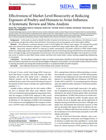 Effectiveness of market-level biosecurity at reducing exposure of poultry and humans to avian influenza: A systematic review and meta-analysis