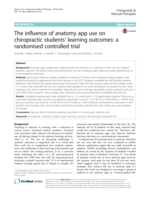 The influence of anatomy app use on chiropractic students’ learning outcomes: a randomised controlled trial