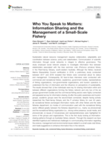 Who you speak to matters: Information sharing and the management of a small-scale fishery