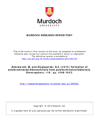 Formation of polybrominated dibenzofurans from polybrominated biphenyls