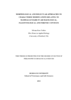 Morphological and molecular approaches to characterise modifications relating to mammalian hairs in archaeological, paleontological and forensic contexts