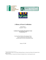 A History of Forestry Certification
