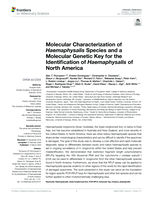 Molecular characterization of haemaphysalis species and a molecular genetic key for the identification of haemaphysalis of North America