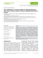 The contribution of animal models to understanding the role of the immune system in human idiopathic pulmonary fibrosis