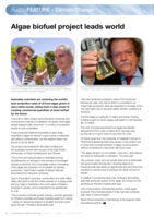 Algae biofuel project leads world