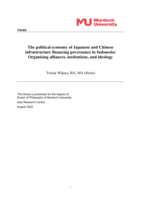 The political economy of Japanese and Chinese infrastructure financing governance in Indonesia: Organising alliances, institutions, and ideology