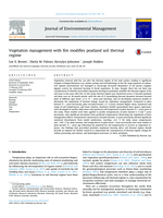 Vegetation management with fire modifies peatland soil thermal regime