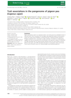 Trait associations in the pangenome of pigeon pea (Cajanus cajan)