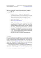 Electron scattering from magnesium at an incident energy of 20 eV
