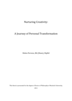 Nurturing creativity: A journey of personal transformation