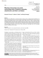 Musician interaction via social networking sites