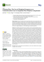Chasing flies: The use of wingbeat frequency as a communication cue in calyptrate flies (Diptera: Calyptratae)