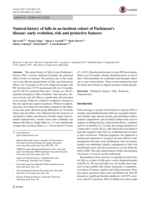 Natural history of falls in an incident cohort of Parkinson’s disease: Early evolution, risk and protective features