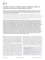 Correlates of protective cellular immunity revealed by analysis of population-level immune escape pathways in HIV-1