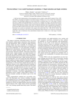 Electron-helium S-wave model benchmark calculations. I. Single ionization and single excitation