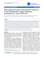 High-quality permanent draft genome sequence of the Parapiptadenia rigida-nodulating Burkholderia sp. strain UYPR1.413
