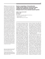 Species compositions of elasmobranchs caught by three different commercial fishing methods off southwestern Australia, and biological data for four abundant bycatch species