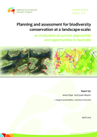 Planning and assessment for biodiversity conservation at a landscape-scale: an evaluation of current approaches and opportunities in Australia