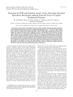 Detection by PCR and isolation assays of the anaerobic intestinal spirochete Brachyspira aalborgi from the feces of captive nonhuman primates