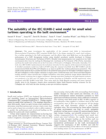 The suitability of the IEC 61400-2 wind model for small wind turbines operating in the built environment